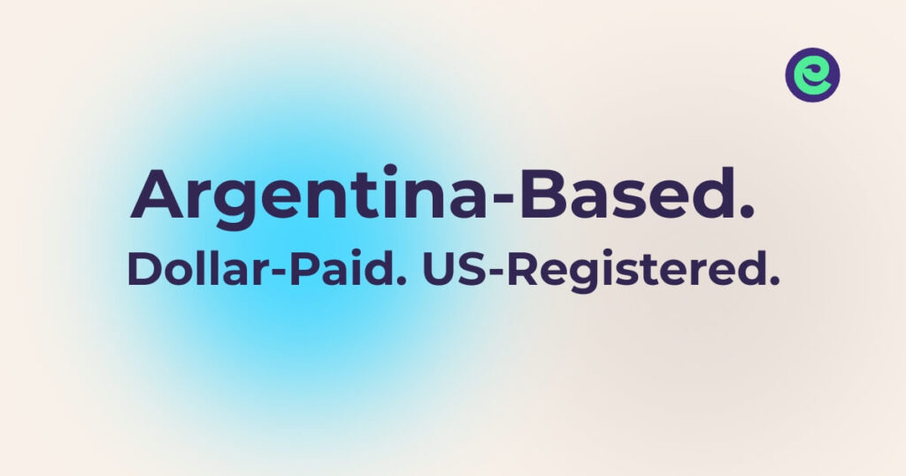 How to open a US LLC from Argentina with text 'Argentina-Based. Dollar-Paid. US-Registered.