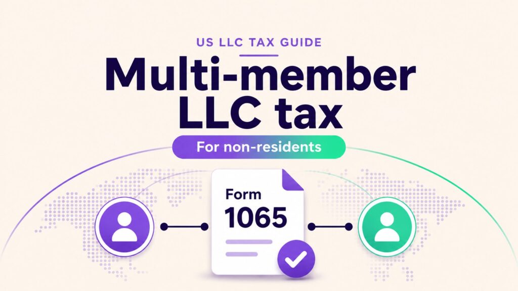 US multi-member LLC tax for non-residents: Form 1065, K-1s and partnership filing guide.